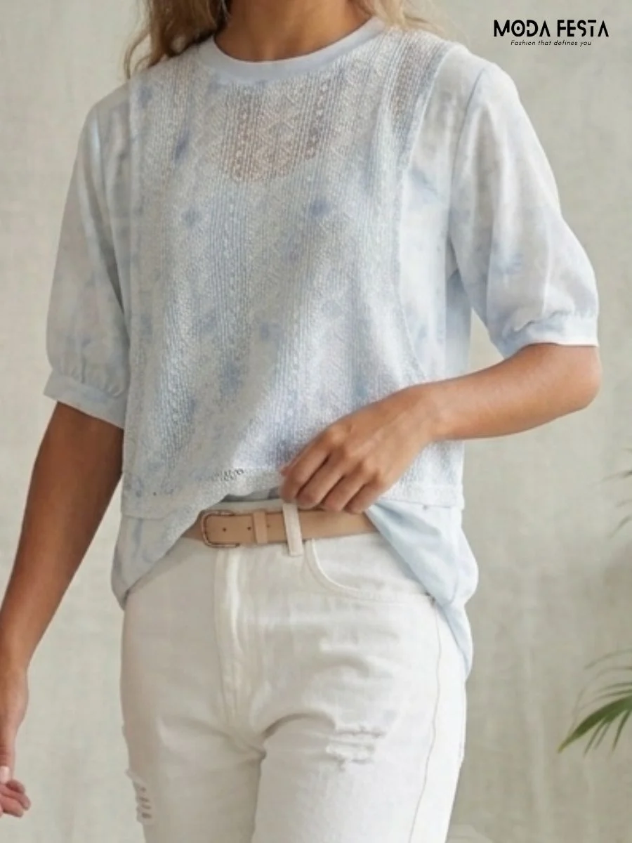 ModaFesta -blue-floral-layered-tunic