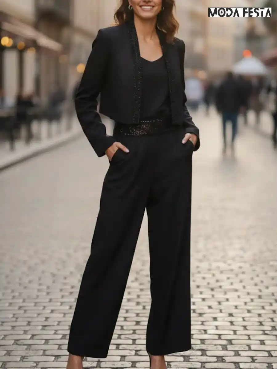 ModaFesta -elegant-sequin-blazer-party-coord-set-black