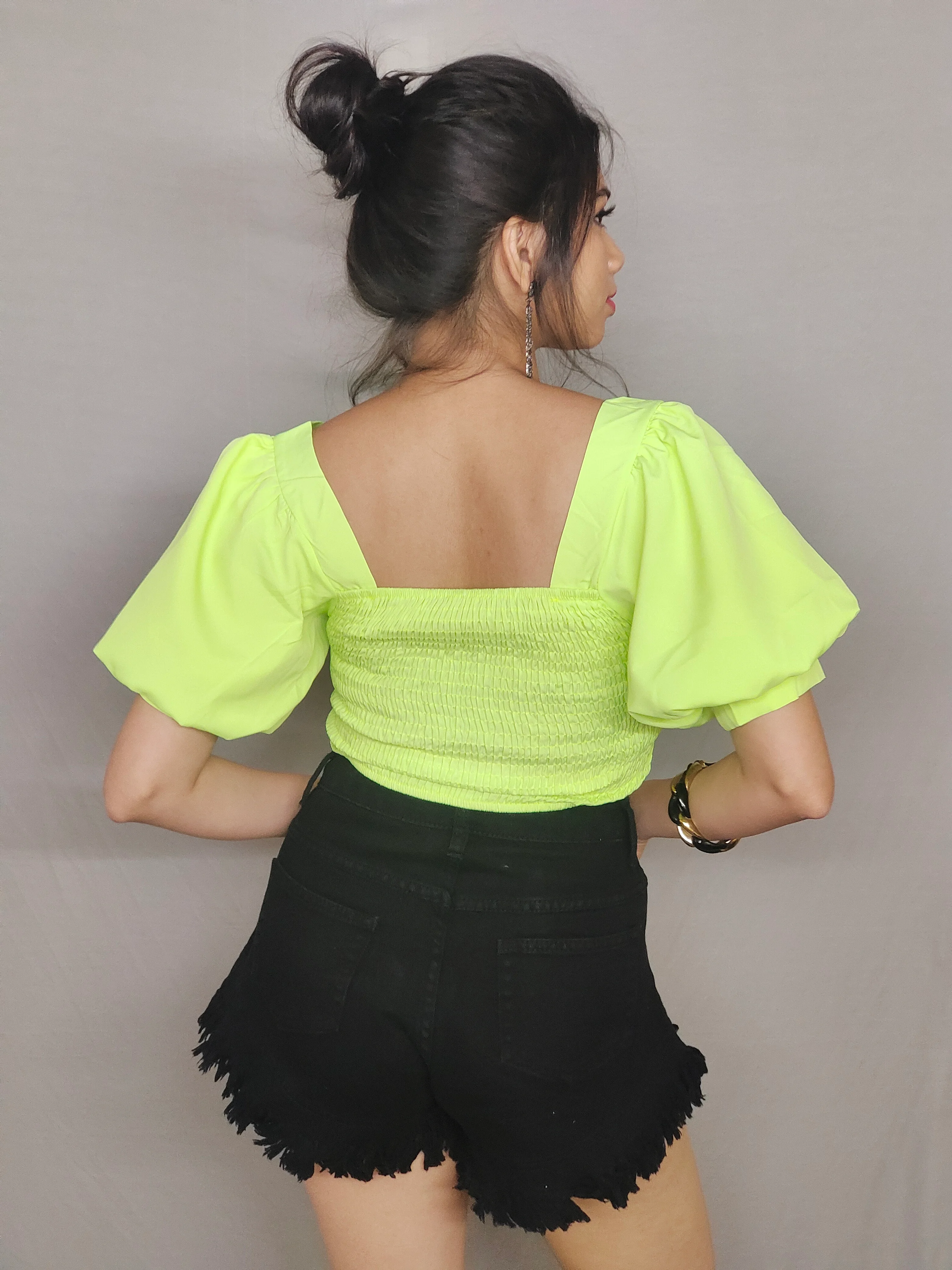 ModaFesta -neon-crop-top