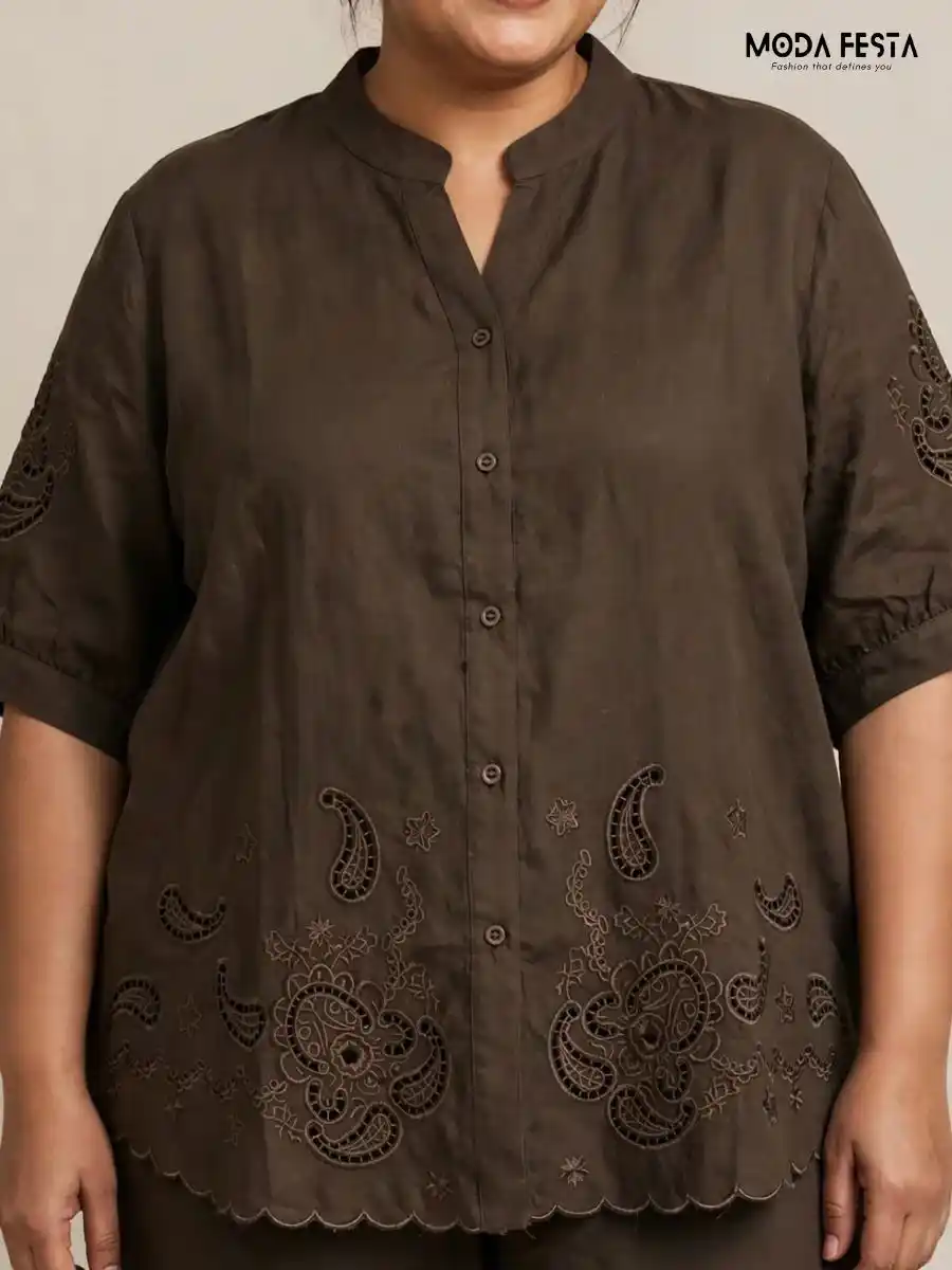 ModaFesta -floral-and-paisley-embroidered-casual-shirt