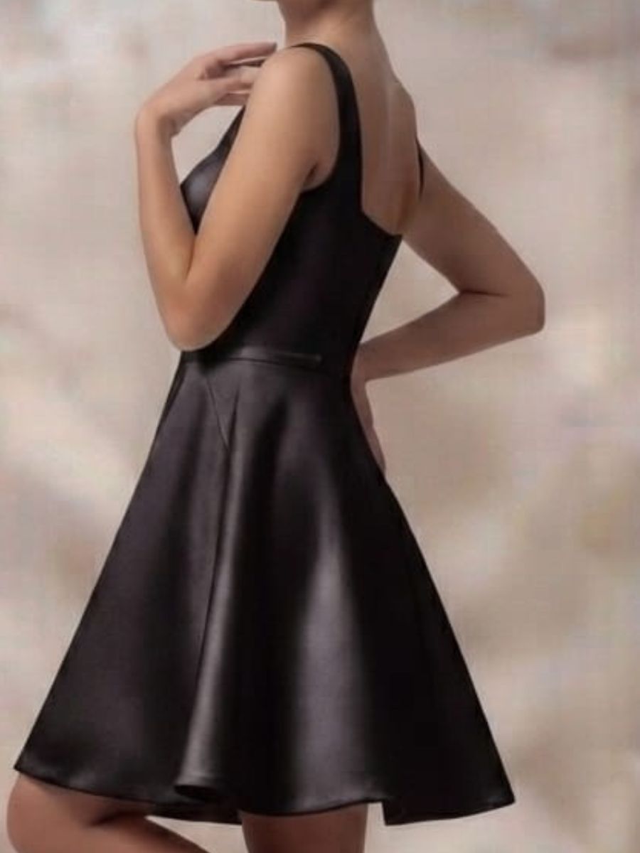 ModaFesta -short-party-wear-satin-dress-back