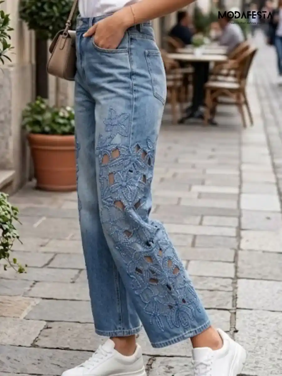 ModaFesta -elegant-sequenced-cutwork-straight-fit-jeans-blue
