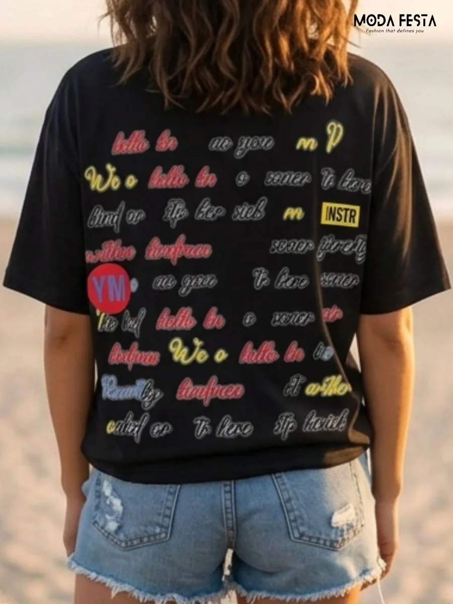 ModaFesta -minnie-mouse-black-tee