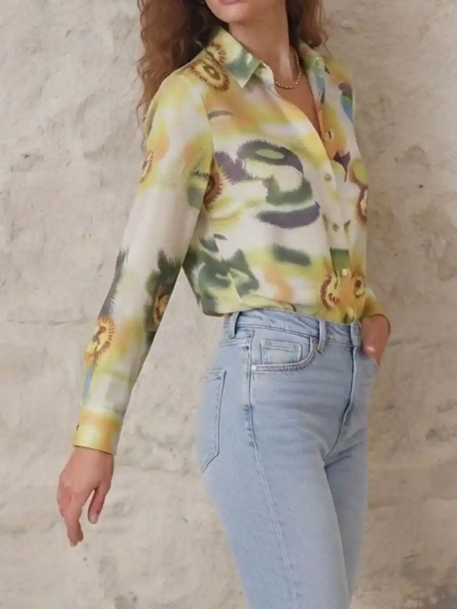 ModaFesta -womens-watercolor-bloom-printed-shirt