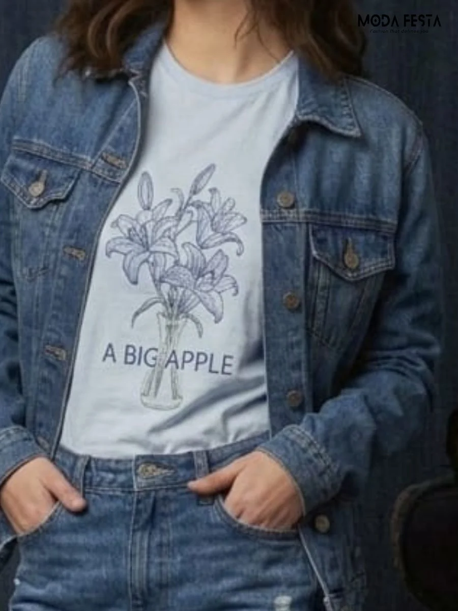 ModaFesta -floral-vase-t-shirt