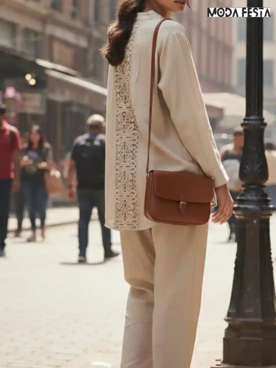 ModaFesta -elegant-linen-coord-set-back-cutwork-style-beige