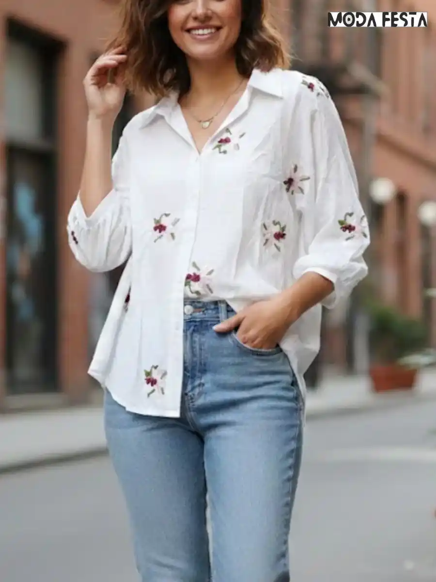 ModaFesta -elegant-wildflower-linen-shirt