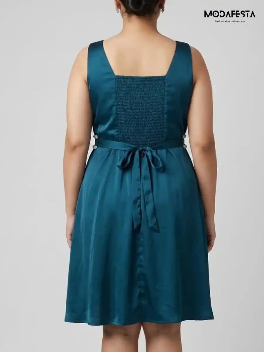 ModaFesta -elegant-embellished-a-line-party-dress-teal
