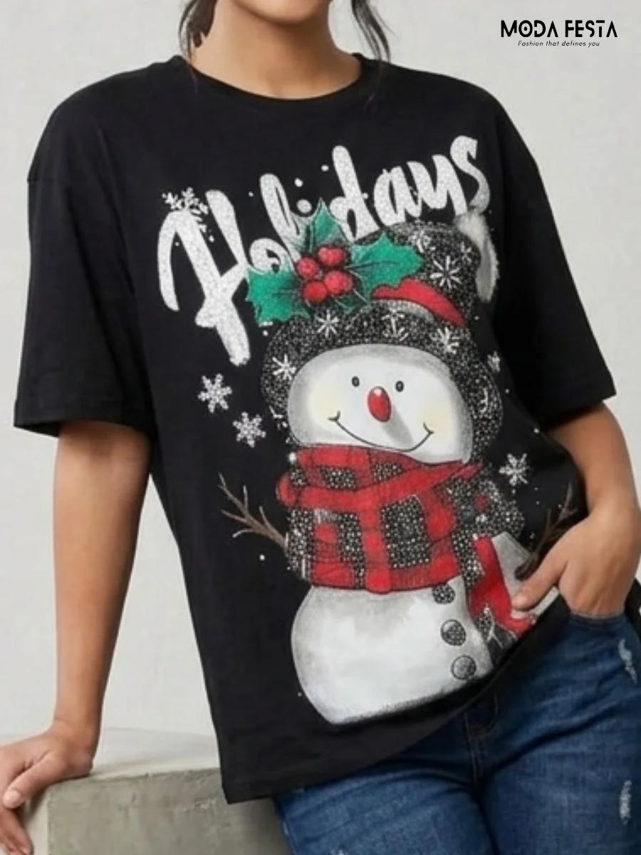 ModaFesta -snowman-graphic-tee