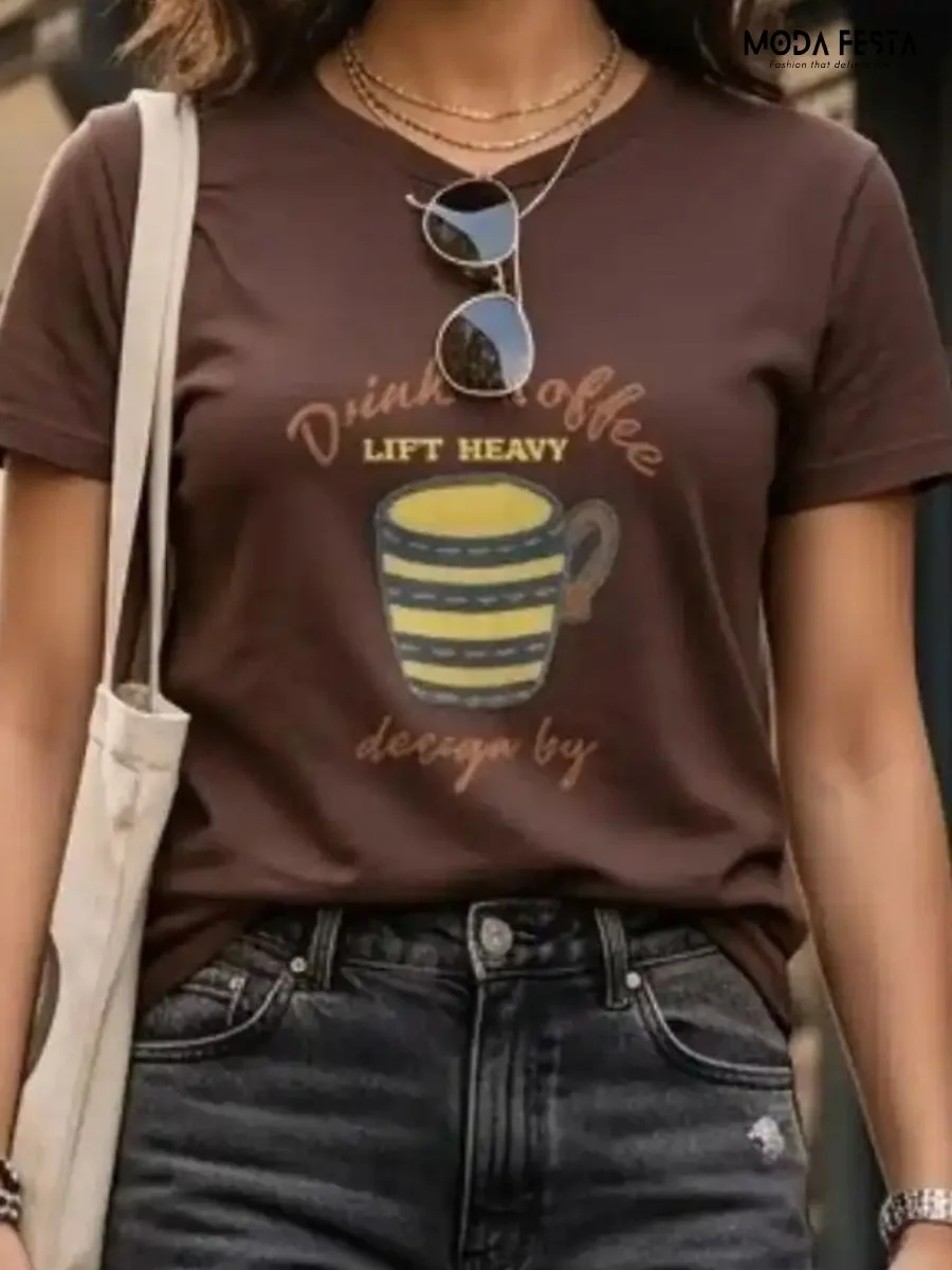 Elegant Graphic-print T Shirt