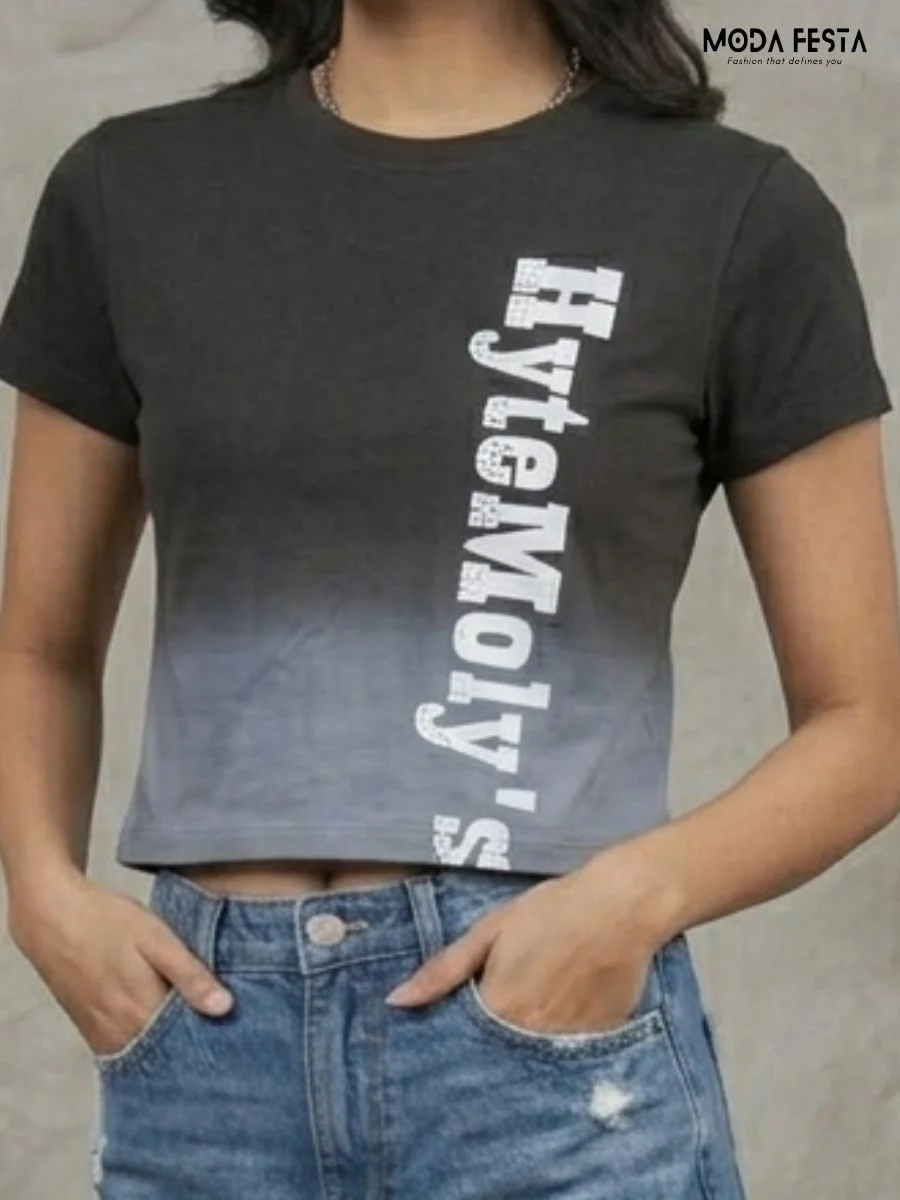 HyteMoly Graphic Crop Top