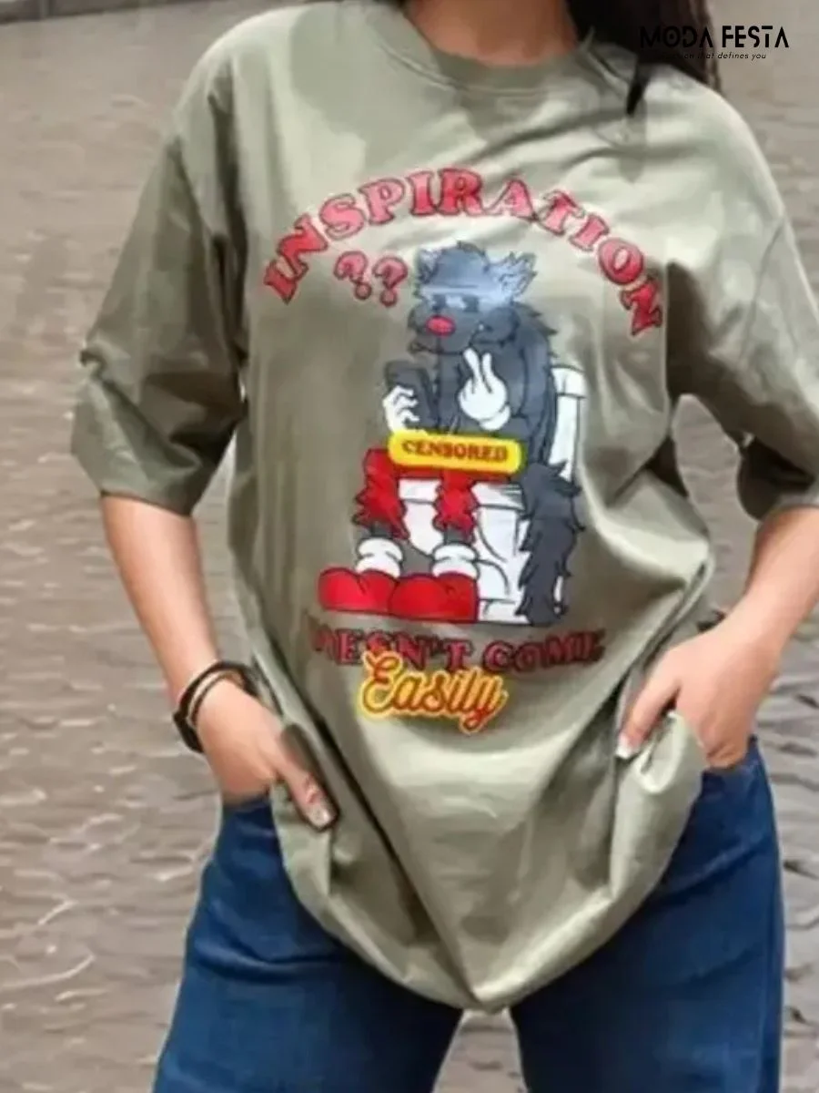 Memes Printed T-shirt