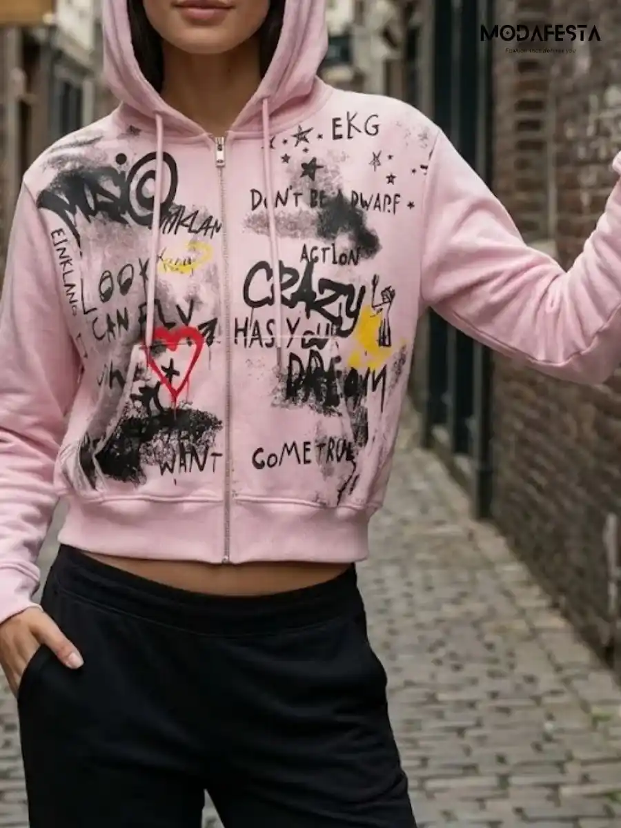 ModaFesta -elegant-abstract-graphic-print-hoodie