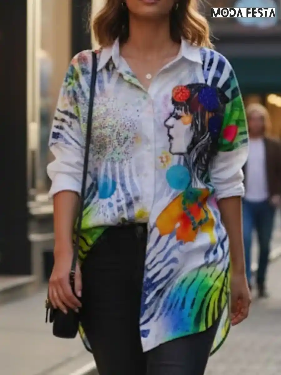 Stylish Girl Printed Shirt