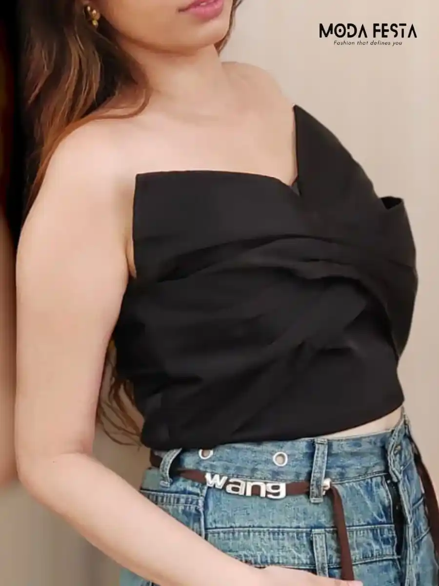 ModaFesta -stylish-tube-top-black