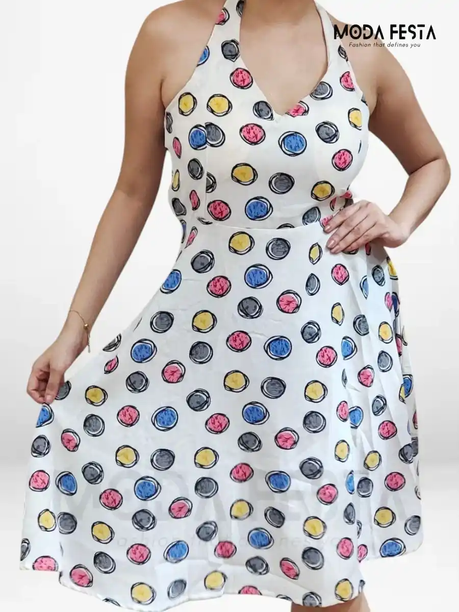 ModaFesta -confetti-polka-dot-midi-dress