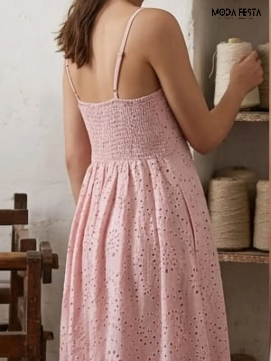 ModaFesta -chikan-spegeti-dress-peach