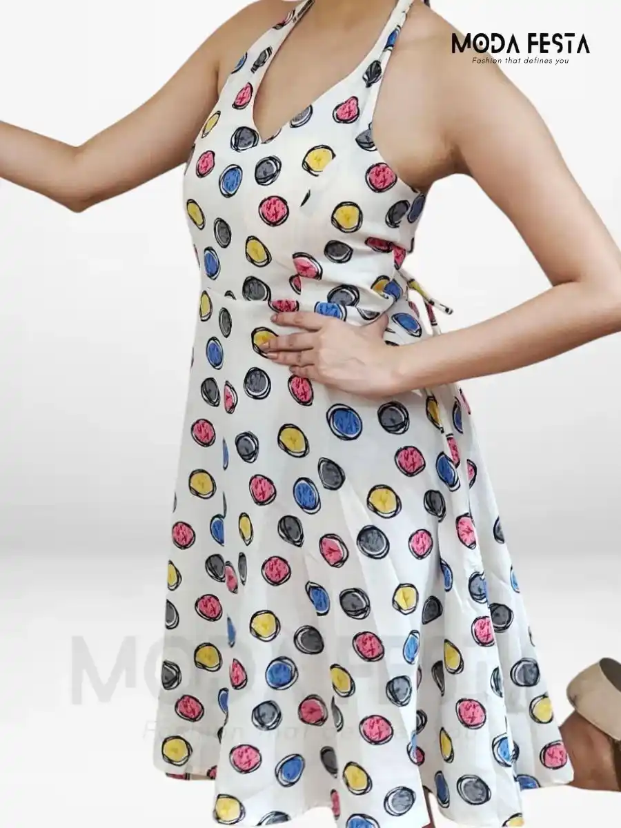 ModaFesta -confetti-polka-dot-midi-dress