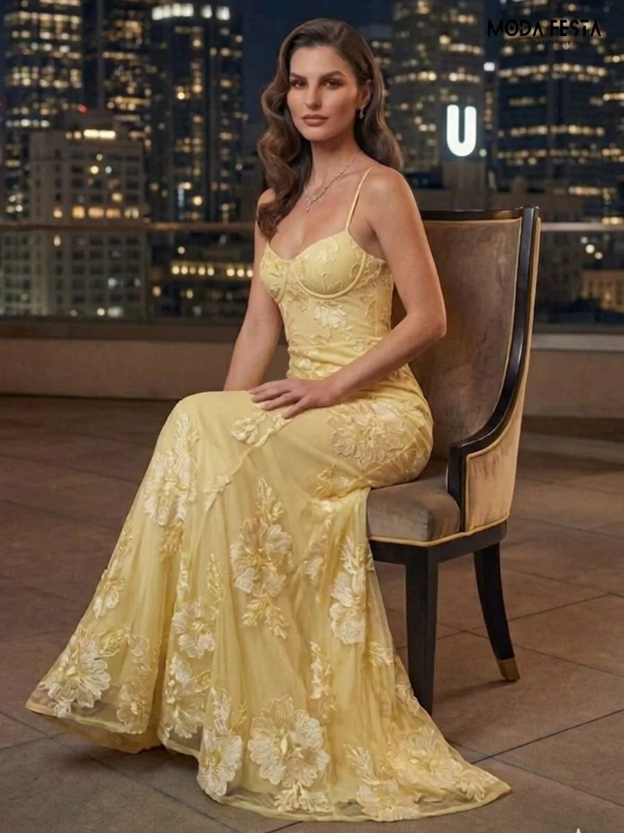 Aurelia Floral Embroidered Evening Gown