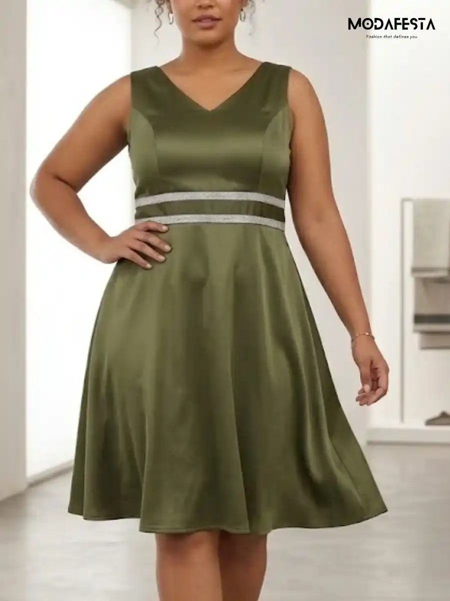 ModaFesta -elegant-embellished-a-line-party-dress-green