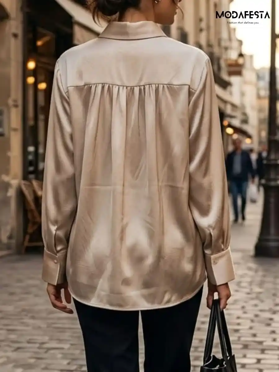 ModaFesta -trendy-dior-print-satin-shirt-beige