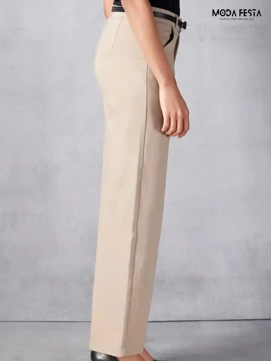 ModaFesta -high-waist-straight-leg-trousers