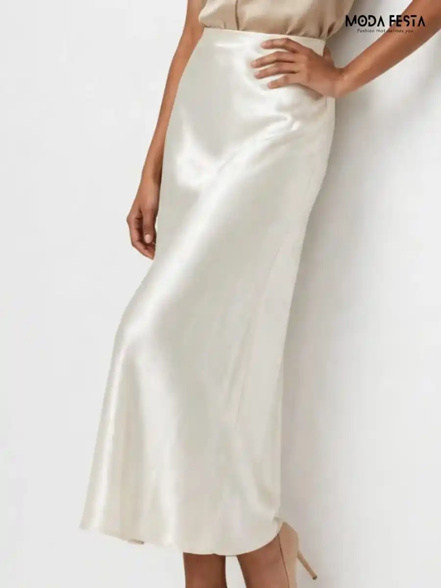 ModaFesta -elegant-off-white-satin-maxi-skirt