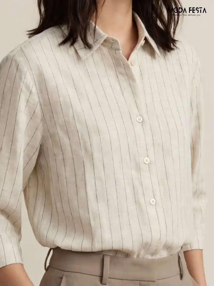 ModaFesta -classic-striped-collared-shirt