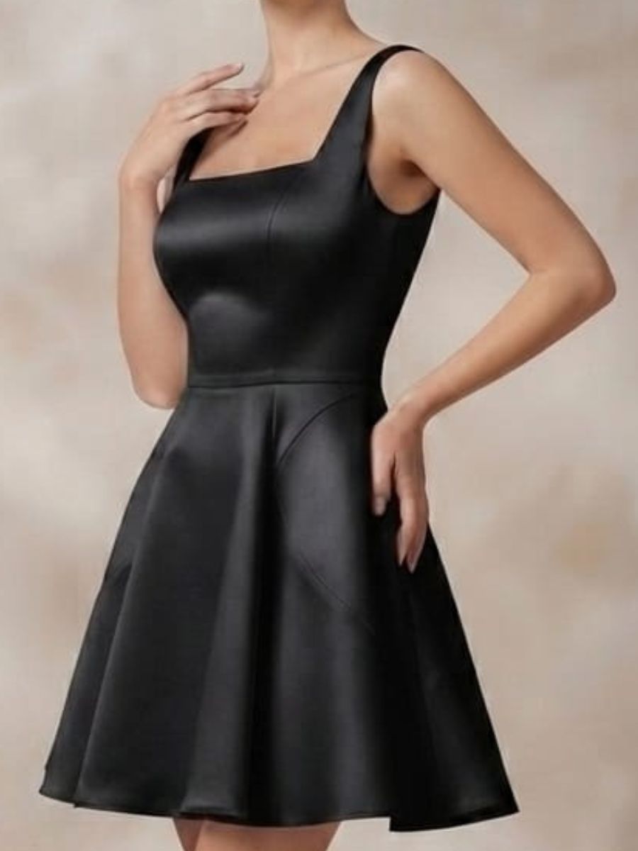 ModaFesta -short-party-wear-satin-dress-back