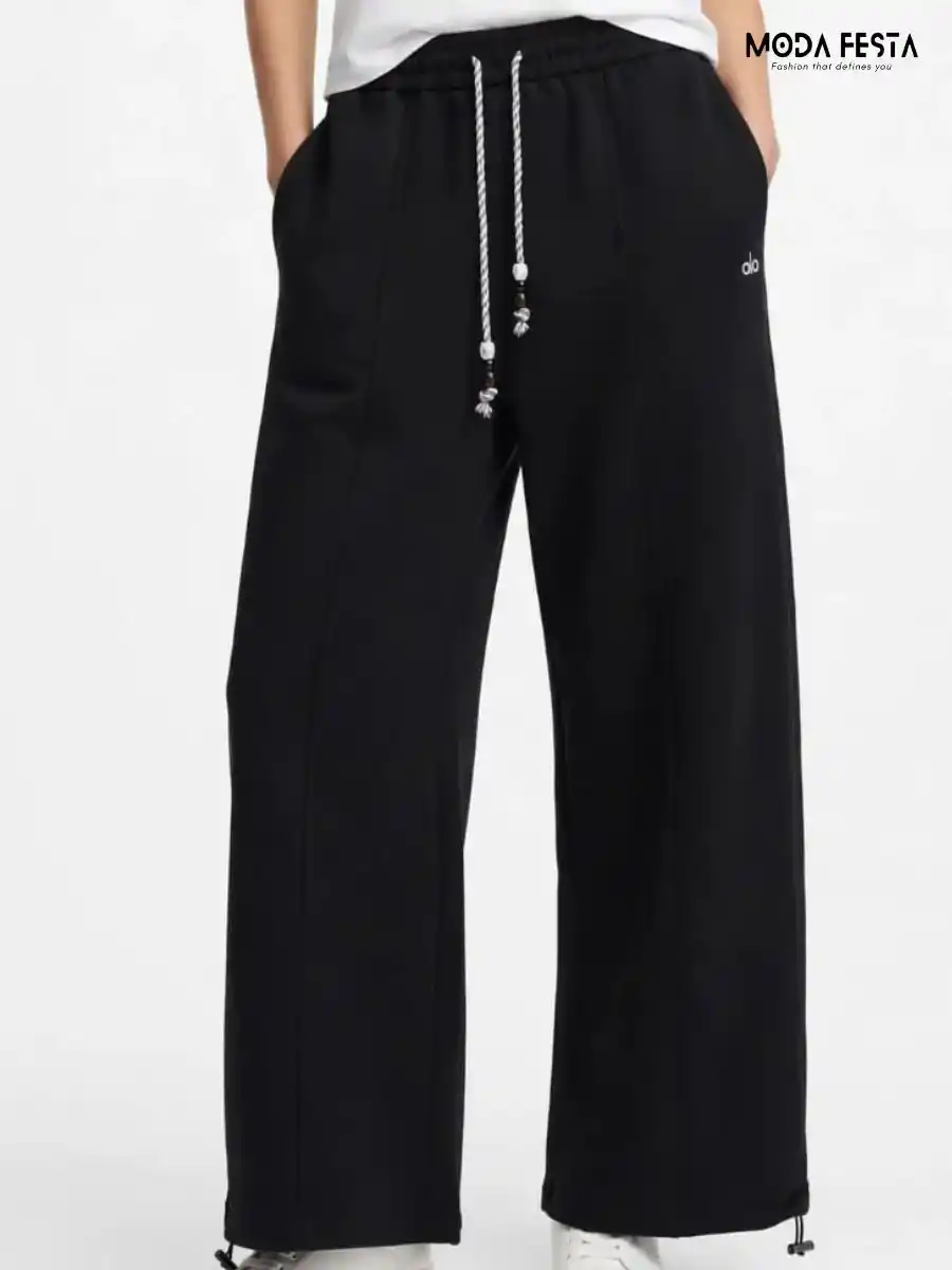 ModaFesta -black-drawstring-joggers