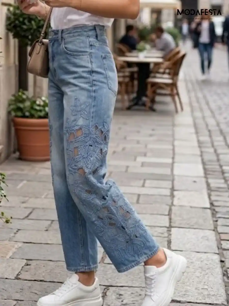 ModaFesta -elegant-sequenced-cutwork-straight-fit-jeans-blue