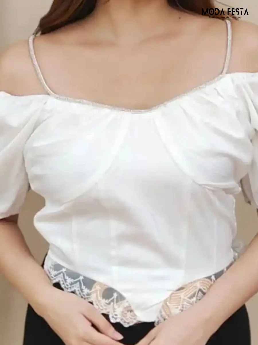 Stylish Crop Party Top