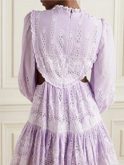 ModaFesta -embroidery-casual-party-dress