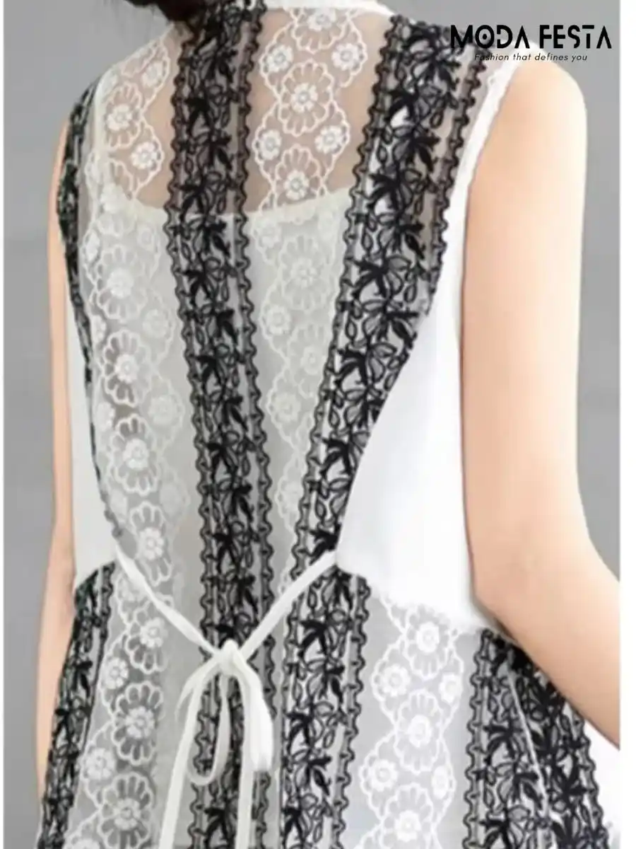 ModaFesta -elegant-lace-waistcoat-top-white