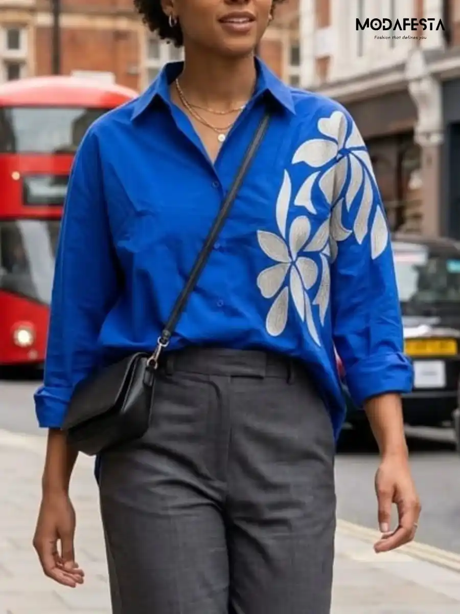 ModaFesta -elegant-floral-print-shirt-work-on-shoulder-blue