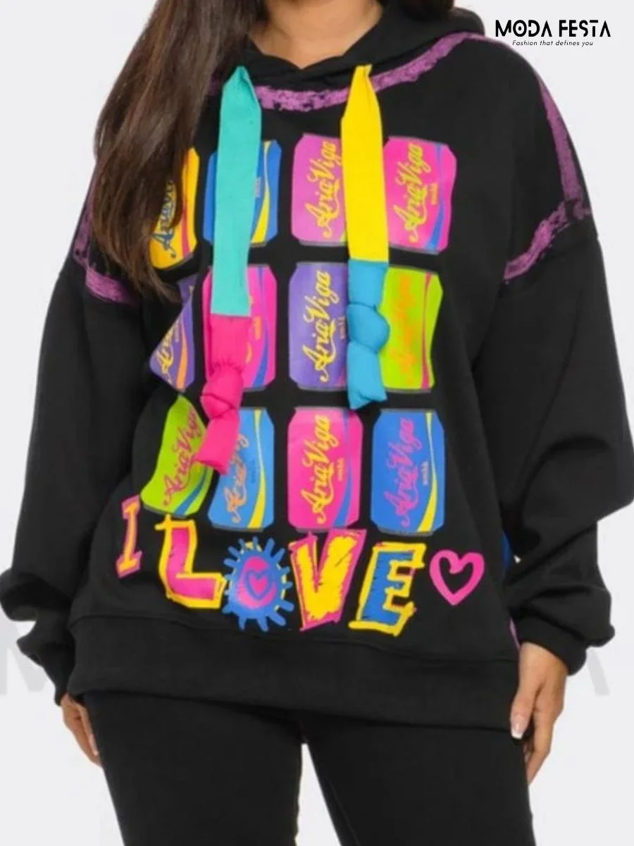 Trendy Graffiti Hoodies