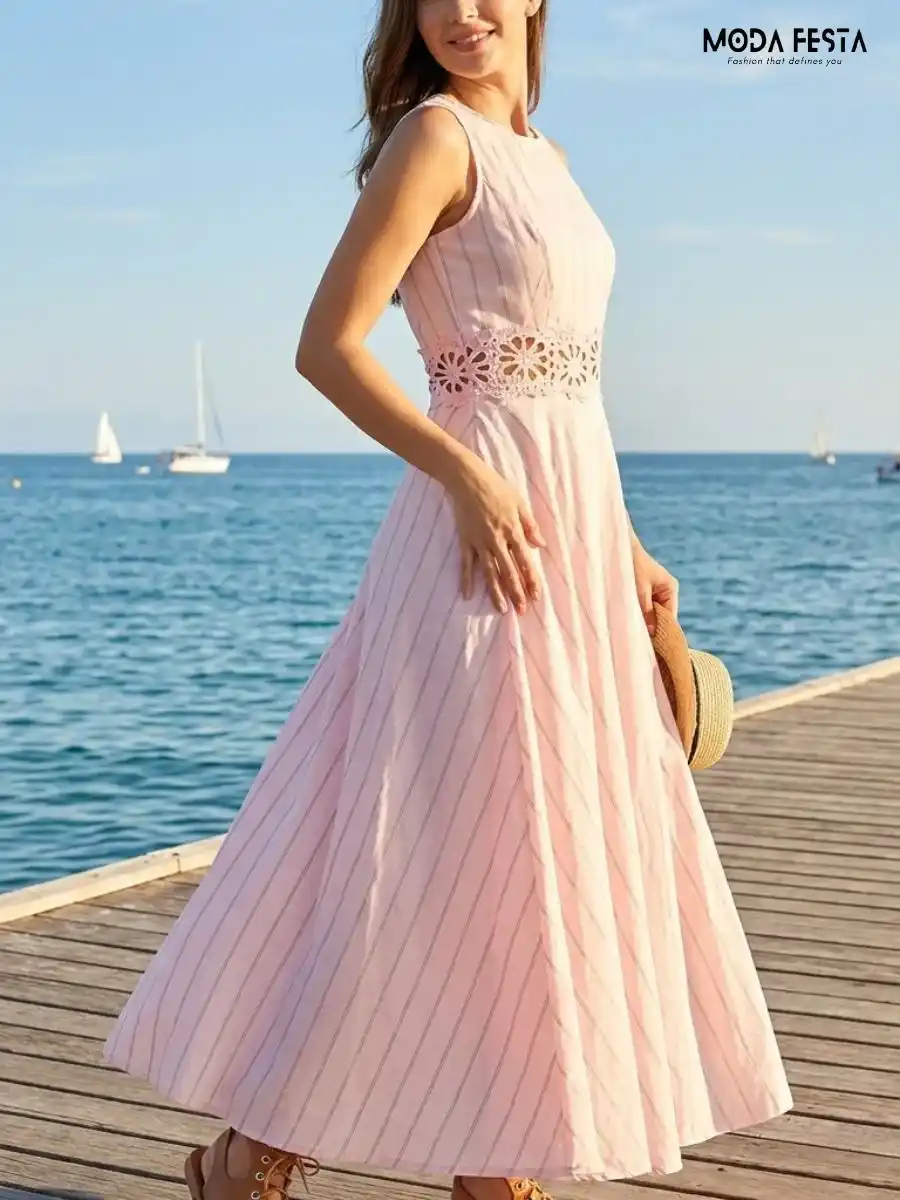 ModaFesta -coastal-blush-midi-dress-pink