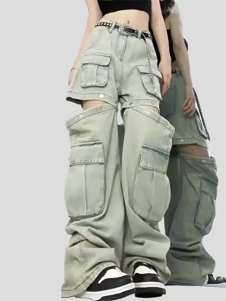 ModaFesta -gothic-boxy-cargo-pants-high-waisted