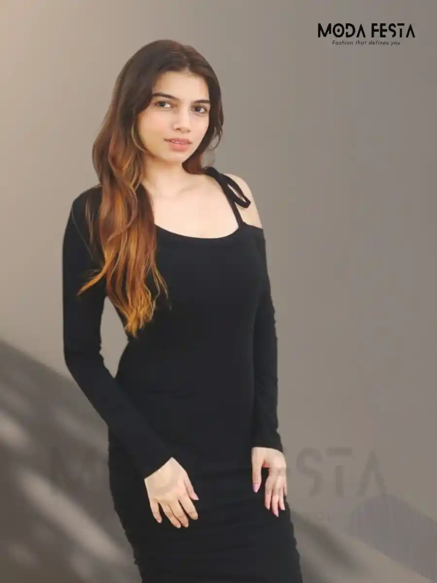 ModaFesta -casual-black-dress-for-women