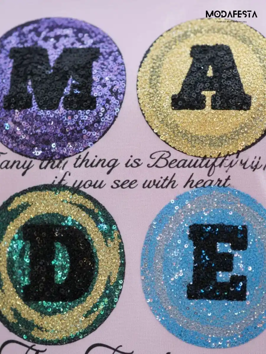 ModaFesta -classy-graphic-sequin-t-shirt-peach