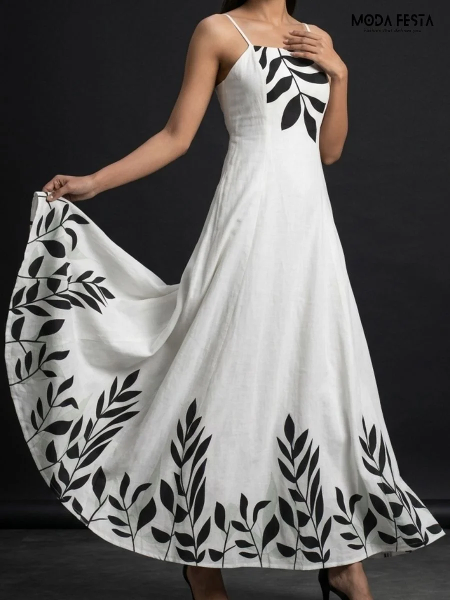 ModaFesta -ivory-leaf-whisper-maxi-dress