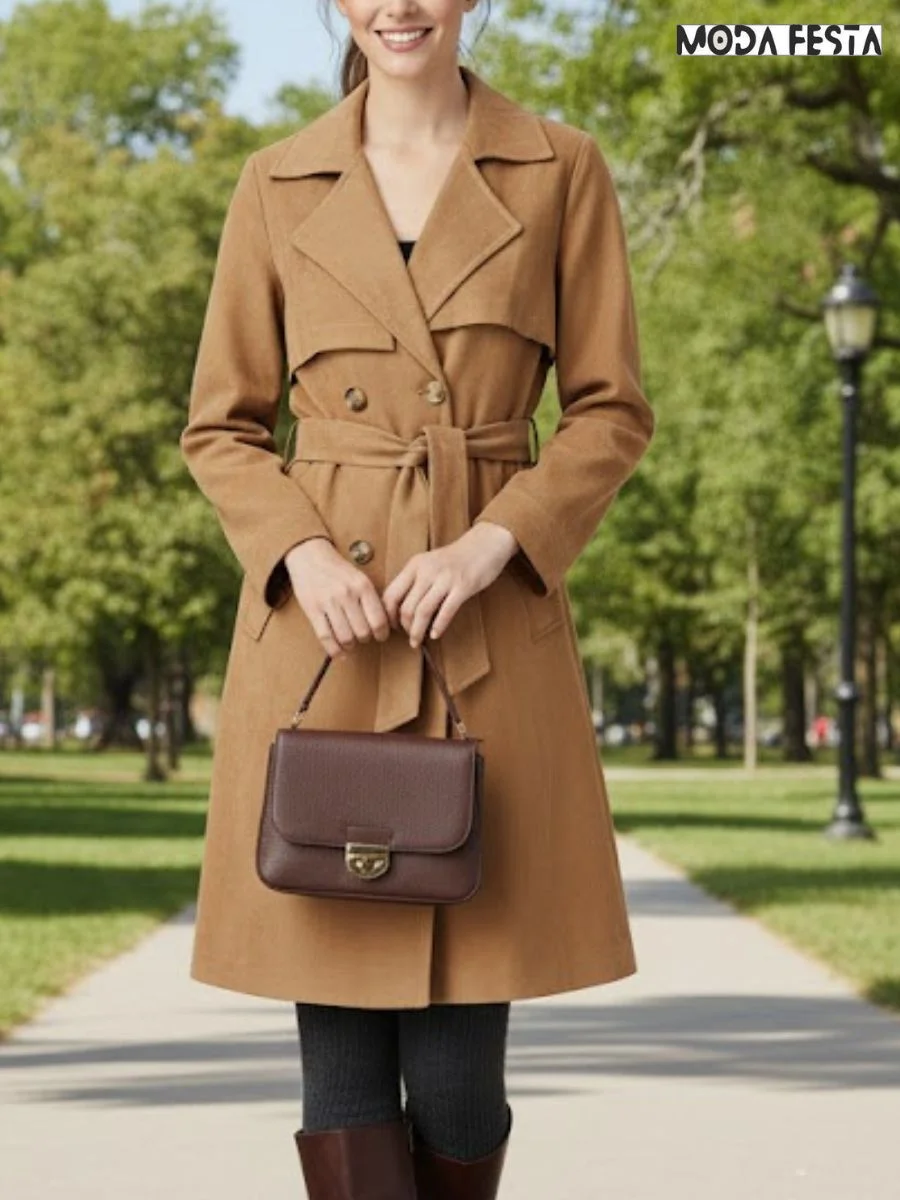 ModaFesta -elegant-style-tunic-jacket-brown