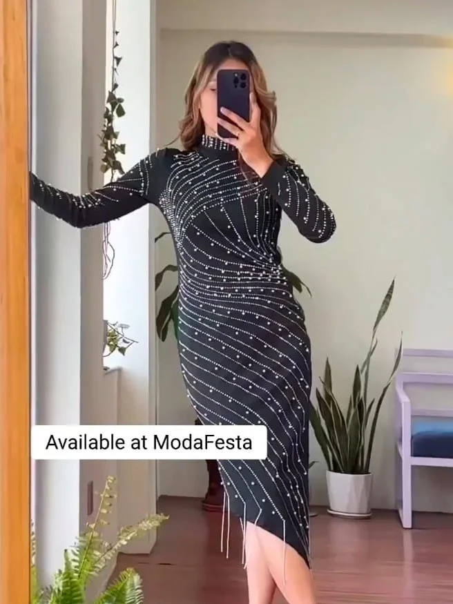 ModaFesta -rhinestone-bodycon-dress-black-02