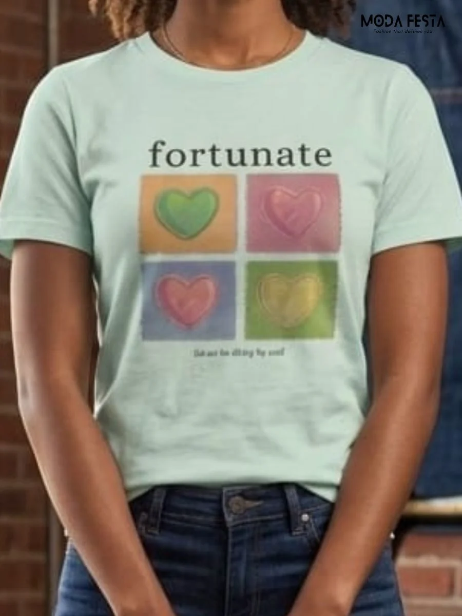 Fortunate Heart Graphic T-Shirt