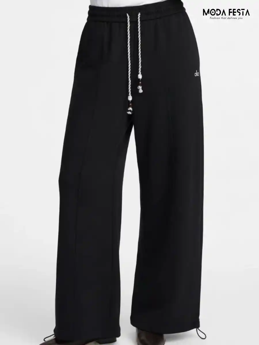 ModaFesta -black-drawstring-joggers