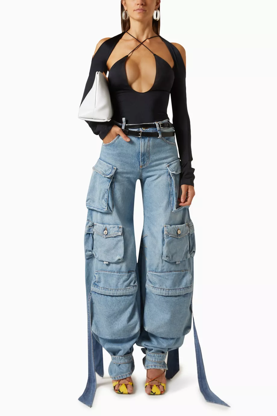 ModaFesta -oversized-cut-out-denim-cargo-for-women