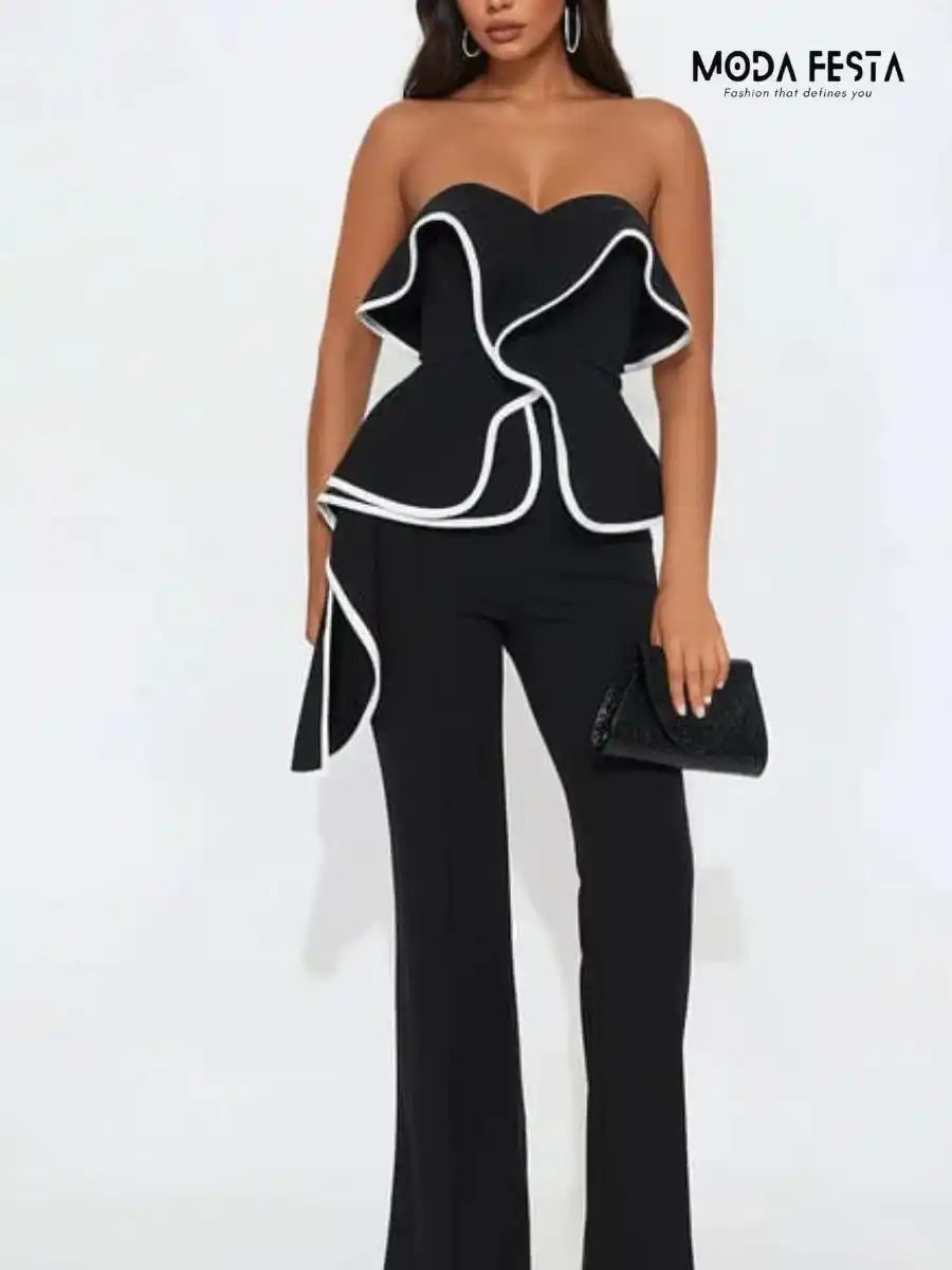 ModaFesta - elegant-stylish-tube-jumpsuit-black