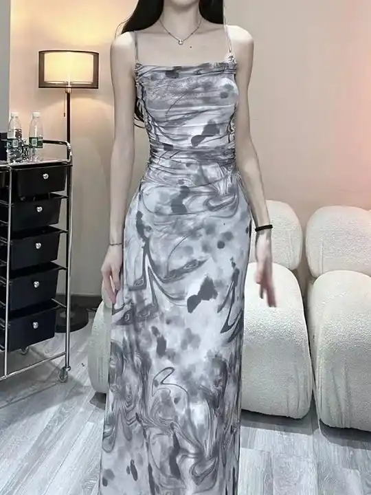 Elegant Marble Dress